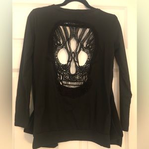 Shyland Black Skull Cardigan
